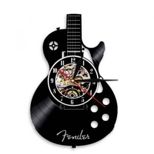 Guitare LED Horloge Murale Pour Musique D&eacute;coration Murale