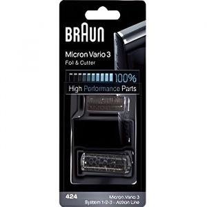 TÊTES DE RASOIR COMBI PACK 424 NOIR POUR RASOIR ÉLECTRIQUE BRAUN * 81416568 - 5424 