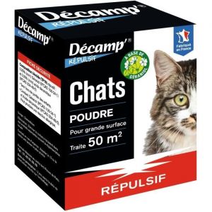 Répulsif Chats - DECAMP - Poudre 200 g - Traite 50 m²