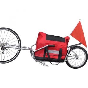 Remorque à vélo mono roue avec sac