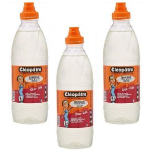 Colle - CLEOPATRE - AD1L-3 - Lot de 3 - 1 kg - Transparent