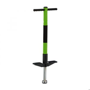 Relaxdays Bâton sauteur robuste pogo-stick pour enfant pesant jusquà 35 kg pour se dépenser en extérieur vert