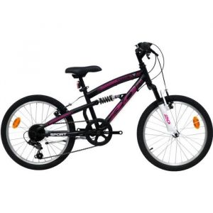Vélo enfant VTT 20 Tout suspendu Fille TEENS - 6 Vitesses Shimano - Freins V-Brake