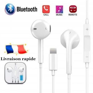 &Eacute;couteur Bluetooth &Eacute;couteur Kit Pi&eacute;ton Micro Volume pour Iphone 7/8/X/XS/XSMAX/11/11PRO/11PROMAX