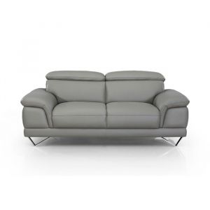 Canapé en cuir 2 places BRAME - Angle Droit