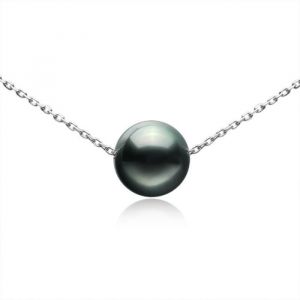 Collier unique en perle de culture de Tahiti pour femme en argent sterling 925 par FCNYS