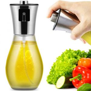 Pulv&eacute;risateur Huile 2 en 1 Spray Cuisine (Huile dOlive & Vinaigre) Distributeur Pratique pour Barbecue Salades et Air fryer