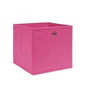 SALE 2025Cubes de rangement - Boîtes de rangement - Lot de 4 - Tissu intissé 28x28x28 cm Rose chill239755