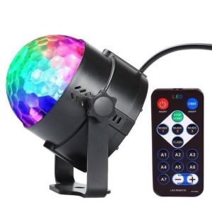2 Pack Lampe de ScèneJeux de lumière Soirée Boule à Facette à Télécommande LED InnooLight Disco Eclairage DJ spot Soirée Contrôle