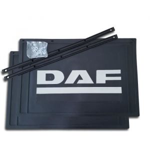 Lot de 2 bavettes DAF 650/600/550/500/450x400 mm - d&eacute;coupables - noires - pour camion et semi-remorque