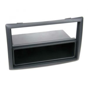 Adaptateur de façade 2-DIN pour avec vide poche Renault Megane II noir
