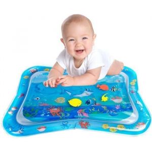 Tapis deau bébé gonflable JCU® - Bleu - Disney Princesses - Jouet éducatif océan requin