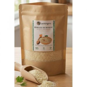 Couscous de Manioc - Atti&eacute;k&eacute; D&eacute;shydrat&eacute; 500g &ndash; Semoule de Manioc - Sans Gluten &ndash; Alternative au Bl&eacute; &ndash; Authentiquement Ivoirien