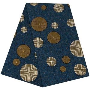 Tissu africain imprim&eacute; wax de 6 yards tissu Ankara africain pour robe de soir&eacute;e  - Type 0052