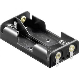 Support de pile 2x LR6 (AA) Goobay 46552 connexion à  souder (L x l x h) 58 x 32 x 14.5 mm