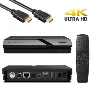 Dreambox One Combo 4K UHD H265 E2 Linux Dual WiFi DVB-S2X MIS DVB-C/T2 Récepteur