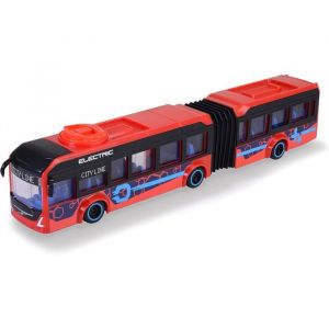 Bus jouet articulé - SWAPY - Bus Volvo 7900 - 40 cm - Rouge - Portes ouvrantes - Roue libre - Dès 3 ans