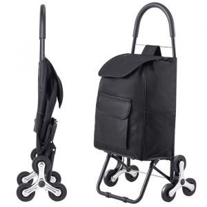 Chariot de Courses Pliable Stair Climber Trolley Dolly-Duoku- 36L-Un Chariot Pratique-avec 6 Roues et un sac en Tissu Oxford