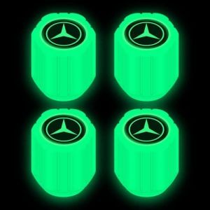 Remplacement Lot de 4 Bouchons de Valve Fluorescent Lumineux pour Mercedes-Benz