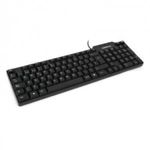Clavier USB - OMEGA - 105 Touches - Noir - Touches silencieuses - Filaire
