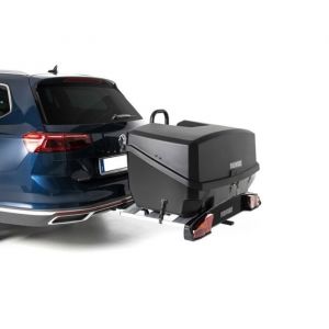 Porte-v&eacute;los 3 v&eacute;los + Coffre sur attelage 300L - Charge max 30 Kgs - Menabo Mizar + Alcor3