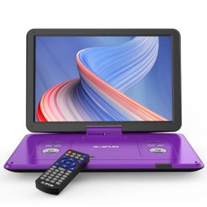 Lecteur DVD Portable 175 avec Grand écran HD 156 Batterie Rechargeable 6 Heures Prise en Charge USB/Carte SD/synchronisation