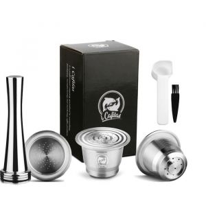 Petit déjeuner - CaféICafilas pour Capsule rechargeable Nespresso en acier inoxydable réutilisable Capsules réutilisables café  #N