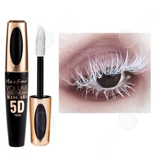 C Mascara blanc coloré mascara waterproof longue tenue mascara imperméable durable fibre soie 5D maquillage yeux recourbant les