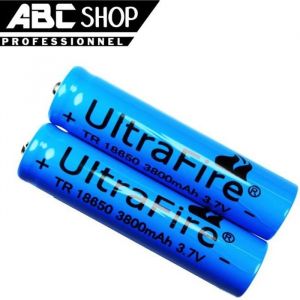 2 PILE ACCU BATTERIE RECHARGEABLE 18650 3.7V 3800mAh Li-ion BATTERY AKKU