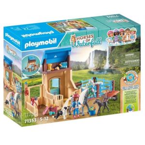 PLAYMOBIL 71353 Amelia & Whisper avec box pour chevaux Horses of Waterfall 117 pi&egrave;ces D&egrave;s 5 ans