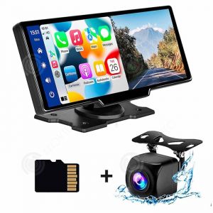 INN GPS voiture 7-32V avec IPS écran tactile de 10 pouces et caméra de recul 1080p carplay voiture autoradio sans fil navigation