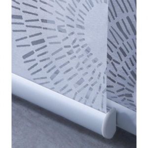 MADECOSTORE Barre de lestage 45cm à clipser pour panneau japonais - Blanc - 45