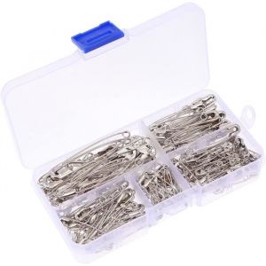 HQ-CLOUD 220 Pi&egrave;ces 6 Tailles &Eacute;pingle a Nourrice - &Eacute;pingles Couture &Eacute;pingles de S&ucirc;ret&eacute; pour Couture Maison Couture Artisanale