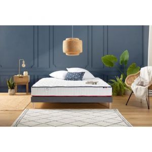 CONFORT DESIGN Amboise Ensemble Matelas et sommier  160 x 200 - Ep.20cm -Ressorts ensachés- Mousse 25 kg/m3 - Fabriqué en France
