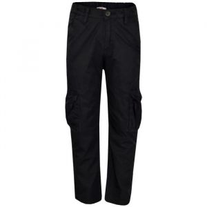 Pantalon Cargo Camouflage Enfants Filles Garçons Unisexe - Noir - 9-10 Ans