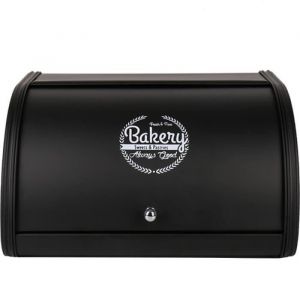 NetBoat Bo&icirc;te &agrave; Pain en M&eacute;tal avec Couvercle Fermeture Herm&eacute;tique Coulissant Bo&icirc;te &Eacute;l&eacute;gante R&eacute;tro Base Antid&eacute;rapante31 x 26 x