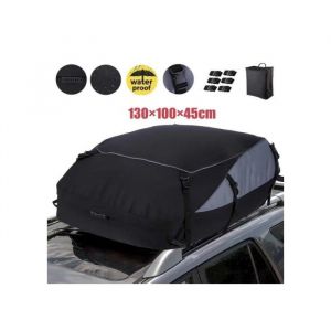 Coffre de toit pliable 600D - Universel - 130&times;100&times;45 cm - Imperm&eacute;able - Facile &agrave; installer