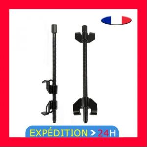 OOBEST&reg; 380mm PAIRE COMPRESSEURS DE RESSORT AMORTISSEUR 2 GRIFFES Outil Compresseur Amortisseurs Ressorts S&eacute;curit&eacute;