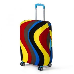 Durable confortable haute housse de bagage élastique de valise protectrice nouvelle-Ondulation de couleur XL