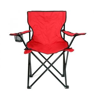 rouge Chaise Pliant Fauteuil Simplement Pratique pour p&ecirc;che plage Camping jardin