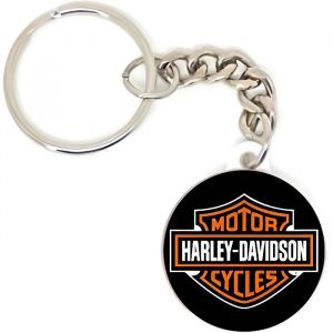 Porte cl&eacute; badge harley davidson moto biker id&eacute;e cadeaux logo personnalisation