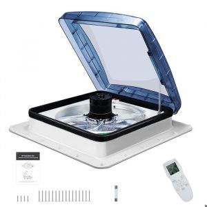 Ventilateur de toit camping car12V RV Ventilateur D&eacute;Chappement De Toit40 * 40cm Avec Protection Contre Les Insectes Lucarne