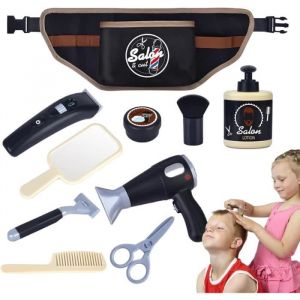 Ensemble de Salon de Coiffure pour FillesMode Jeu de Simulation de CoiffeurJouet de Coiffeur de Maquillage et de Coupe de Cheveux