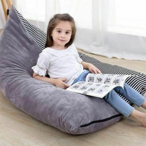 Pouf poire g&eacute;ant pour enfants et adultes - Sac de rangement en peluche confort et style.