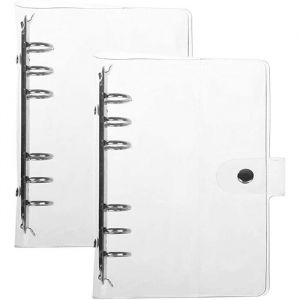 Lot de 2 couvertures de classeur A5/A6 classeur agenda classeur arc-en-ciel (papier int&eacute;rieur non inclus)#