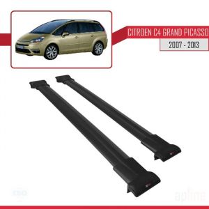 Barres de Toit - FLY - Citroen C4 Grand Picasso - Aluminium - Noir - Charge utile < 300 kg
