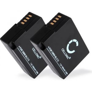 2x Batterie pour Panasonic Lumix DMC-FZ1000 -FZ200 -FZ2000 -FZ300 DMC-G5 -G6 -G7 -G70 -G81 DMC-GH2 DMC-GX8 - DMW-BLC12