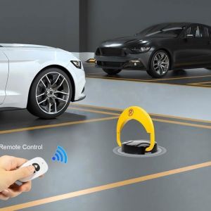 Verrouillage Électrique de Stationnement - Serrure de Parking Automatique avec Télécommandée Fonction dAlarme BLOC PARKING