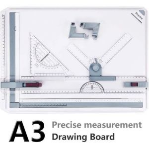 A3 Planche &agrave; Dessin NetBoat Drawing Board Metric System 51 x 36.5 cm Table &agrave; Dessin avec Mouvement Parall&egrave;le Angle R&eacute;glable