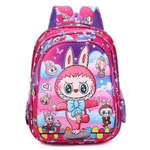ECELEN Sac à Dos Enfant LABUBU – Tissu Oxford Imperméable – Motif Kawaii – Cartable Maternelle/Primaire – 30x41 cm-2 Style